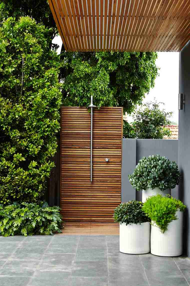 outdoor shower design wood idea cabin shower bathroom