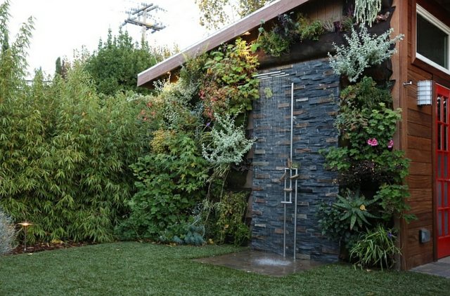 outdoor shower deco modern