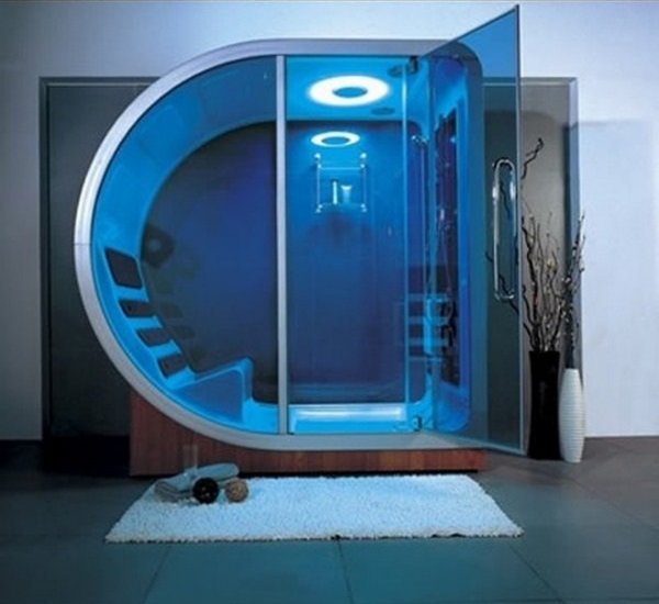 ultra modern futuristic shower