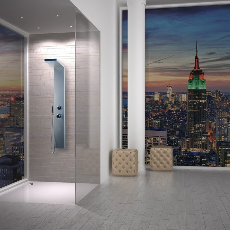 shower semi open bathroom luxury