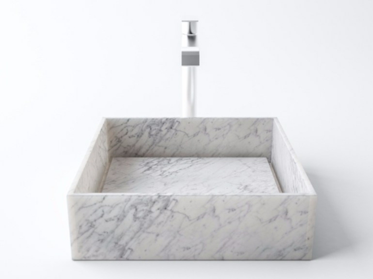 design bathroom basin marble square design interior modern ideas