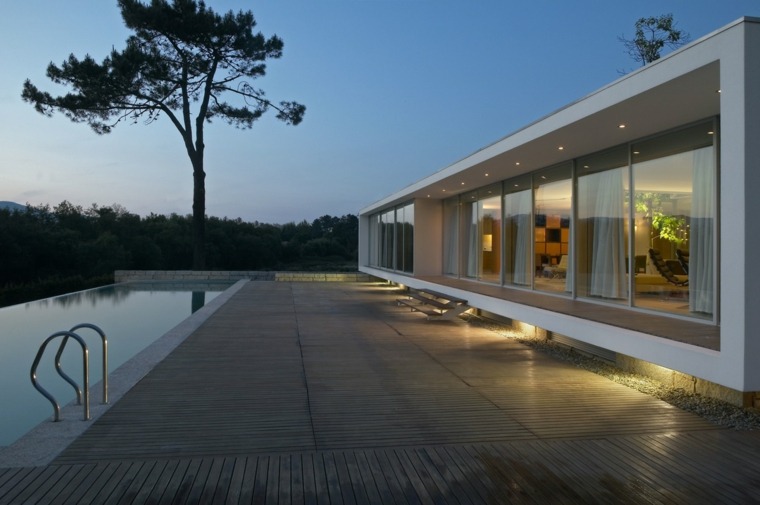 lighting-outdoor terrace-modern-wood-pool