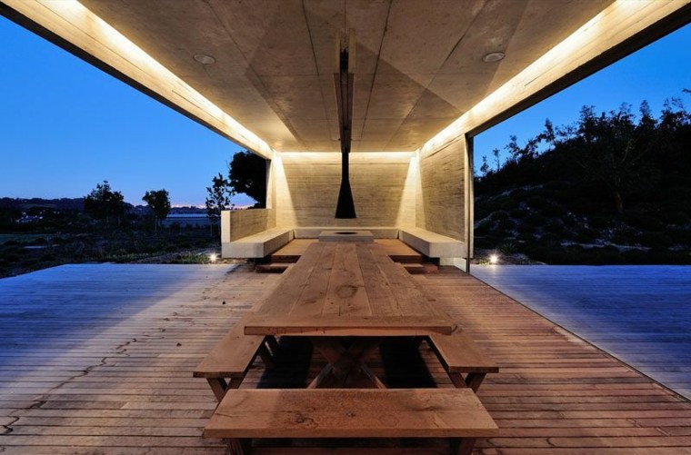 lighting-outdoor terrace-wood-modern-design