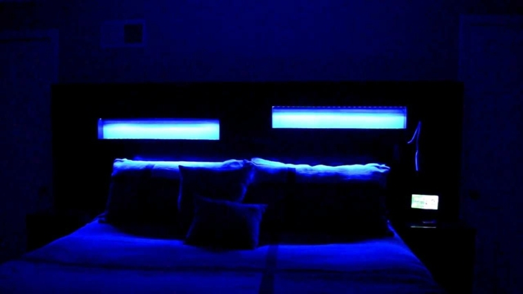 headboard idea lighting integrated led bedroom design