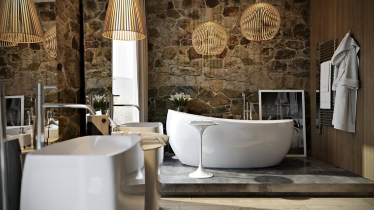 bathroom stone light idea lighting suspension design