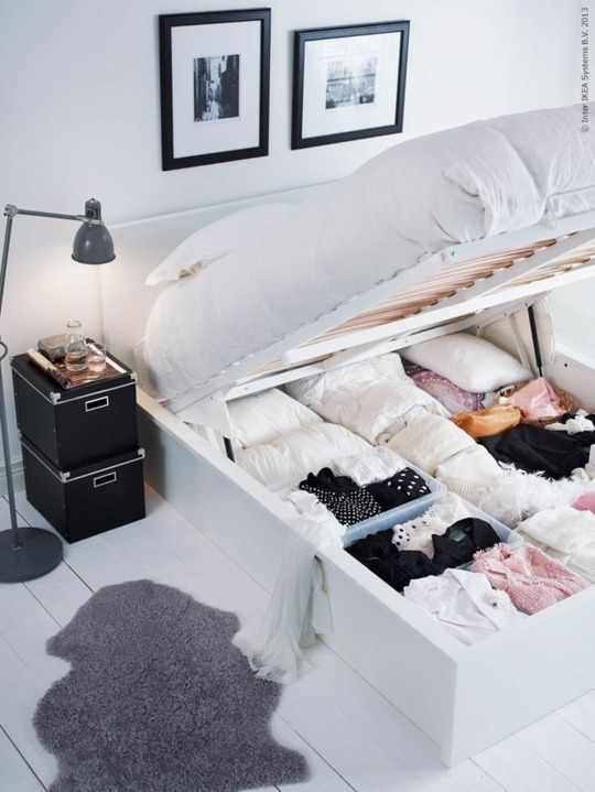 real wardrobe under your bed economy space