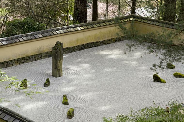 Japanese style garden landscaping