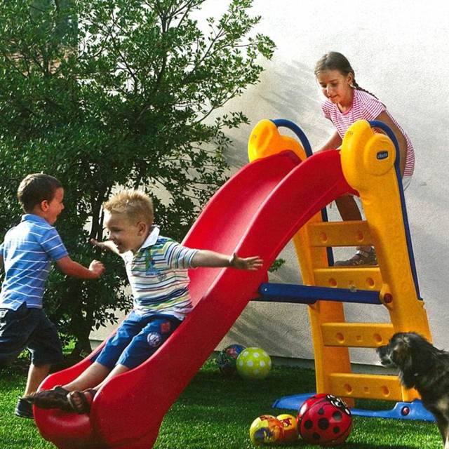 slide garden plastic kids activity out chippi
