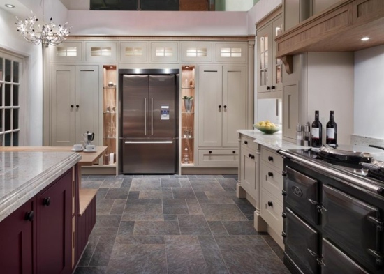 Typical American fridge kitchen two doors