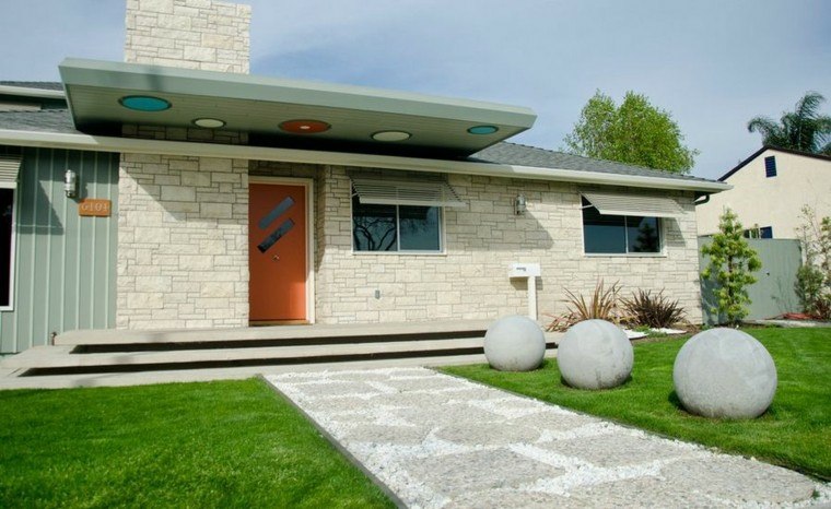 idea entrance house garden driveway contemporary decoration