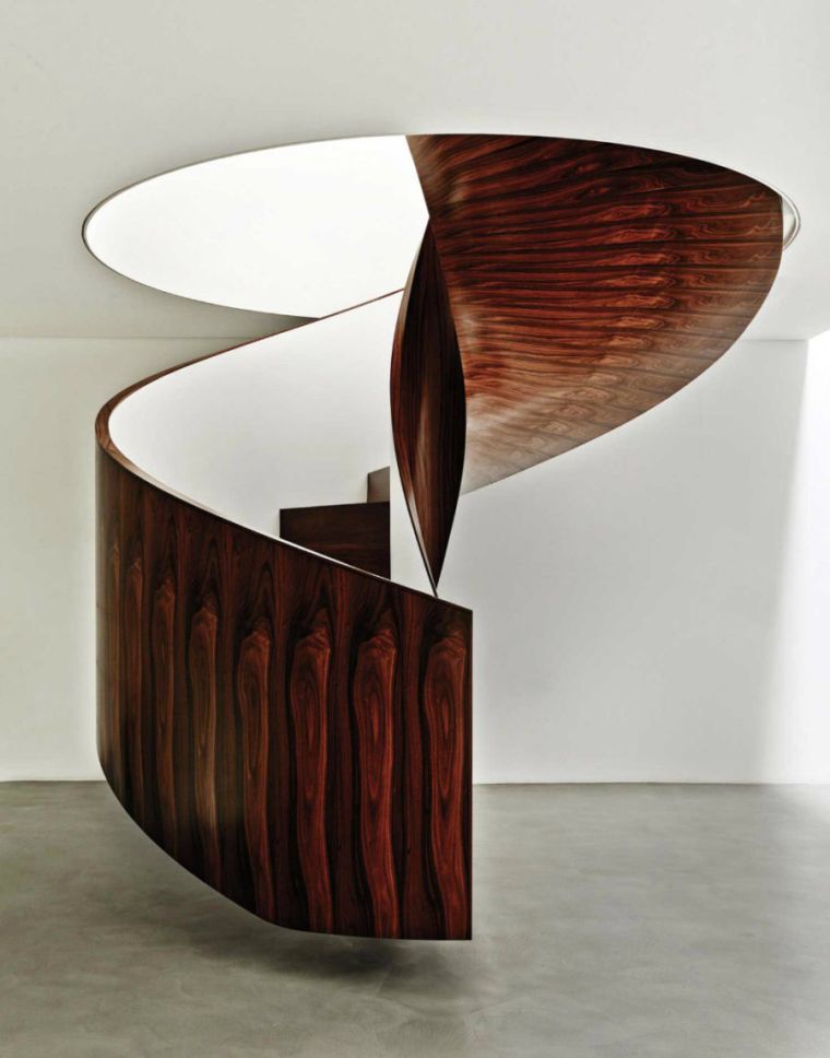 interior staircase modern design photo wood