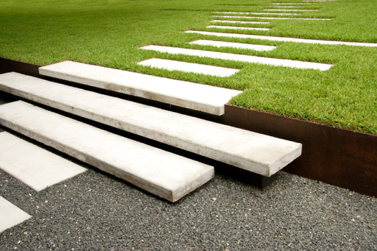 lawn marble staircase