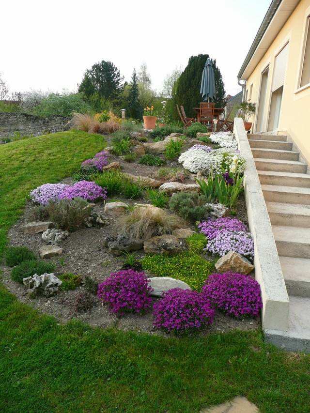 stone stair garden outside idea original garden decoration