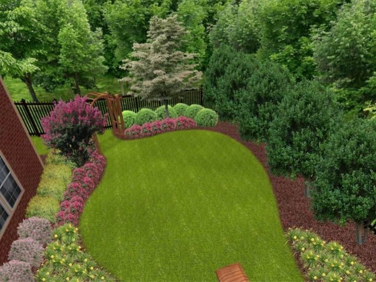 landscaped garden