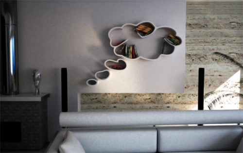 shelf design cloud shape