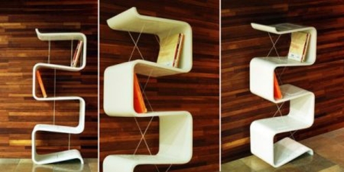 bookshelves books geometric design