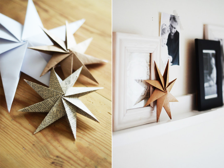 hiasan natal lakukan sendiri kertas diy origami