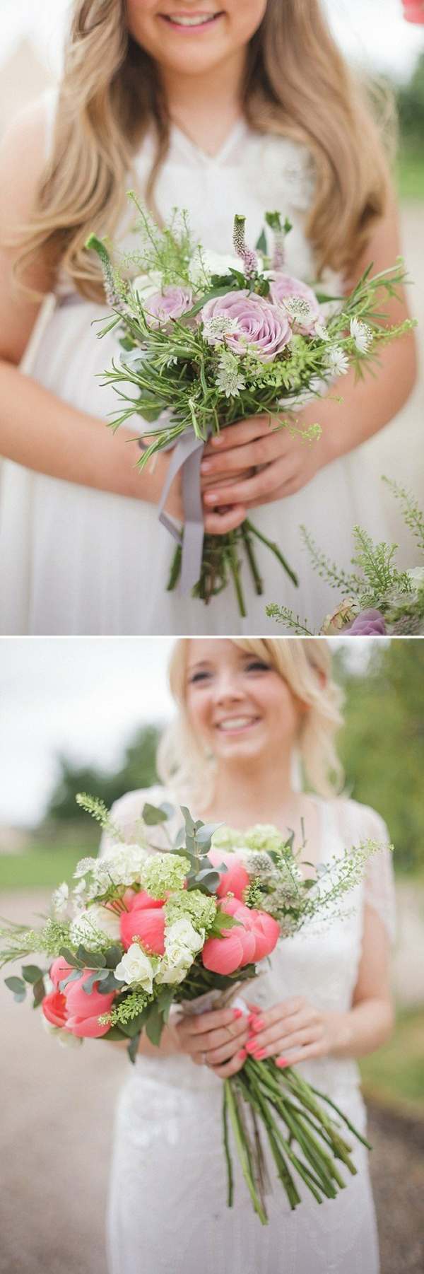 examples bouquet bride flowers fields