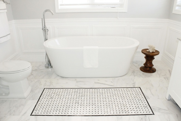 faience white bathroom bathtub