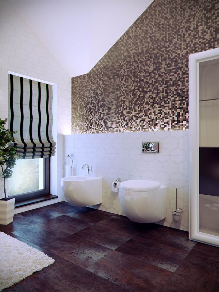 faience white bathroom modern design