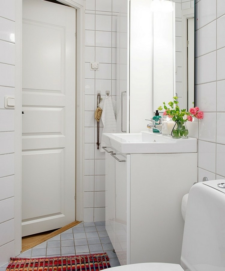 faience bathroom white small deco