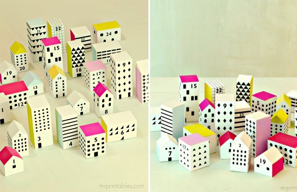 make-calendar-Advent-small-box-houses-decorative-color