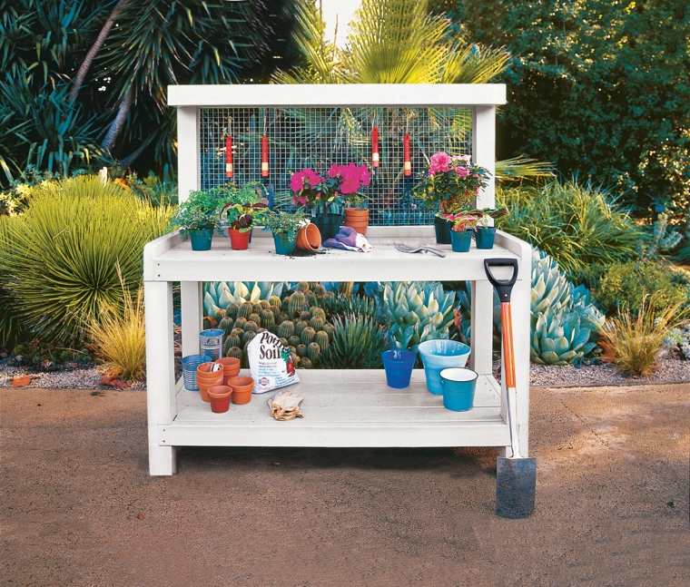 make-storage tool-garden-table-shelf