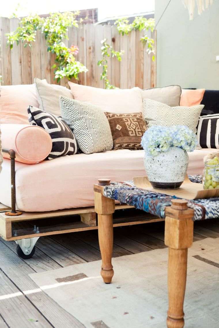 Make Garden Furniture In Wooden Pallet Easy To Use Sofa And Coffee Table A Spicy Boy