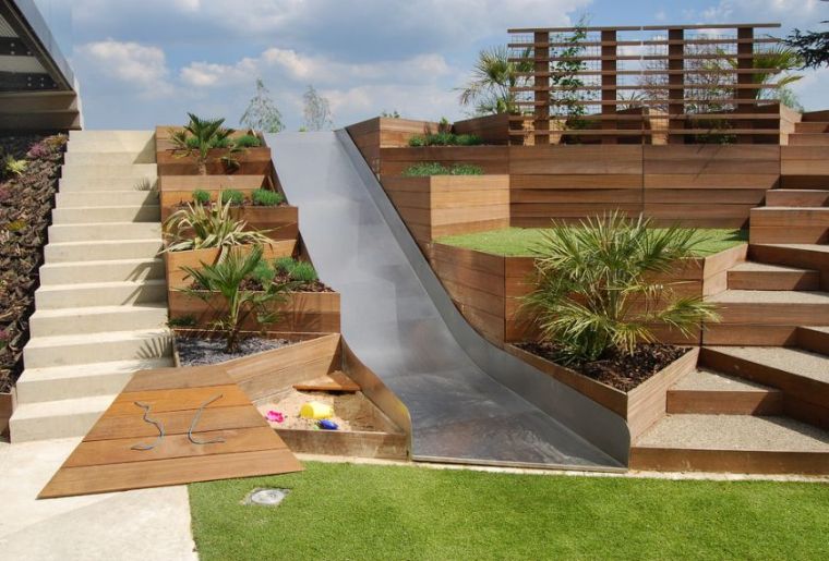 make an outdoor play area garden-modern-terrace