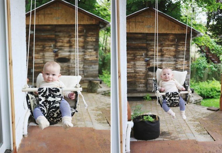 make swing child idea garden playground small baby