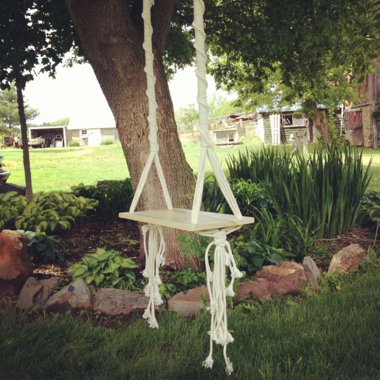 make a swing wood idea brico child swing