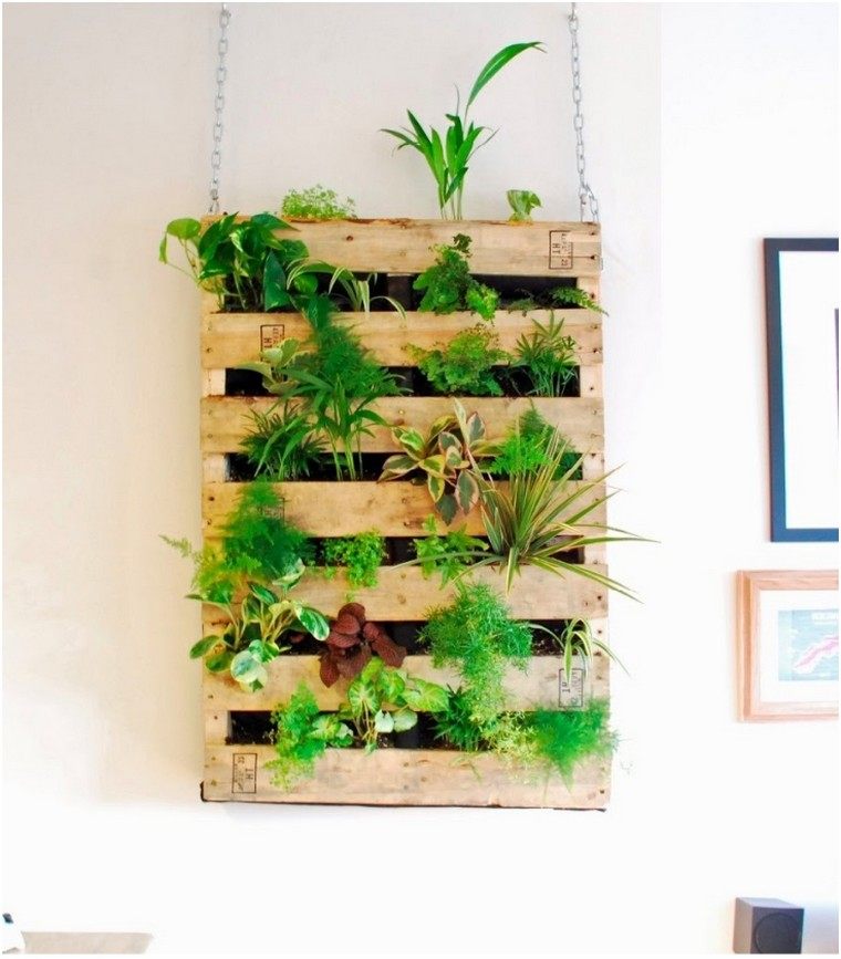 membuat-a-jardinire-menegak dinding recup pallet