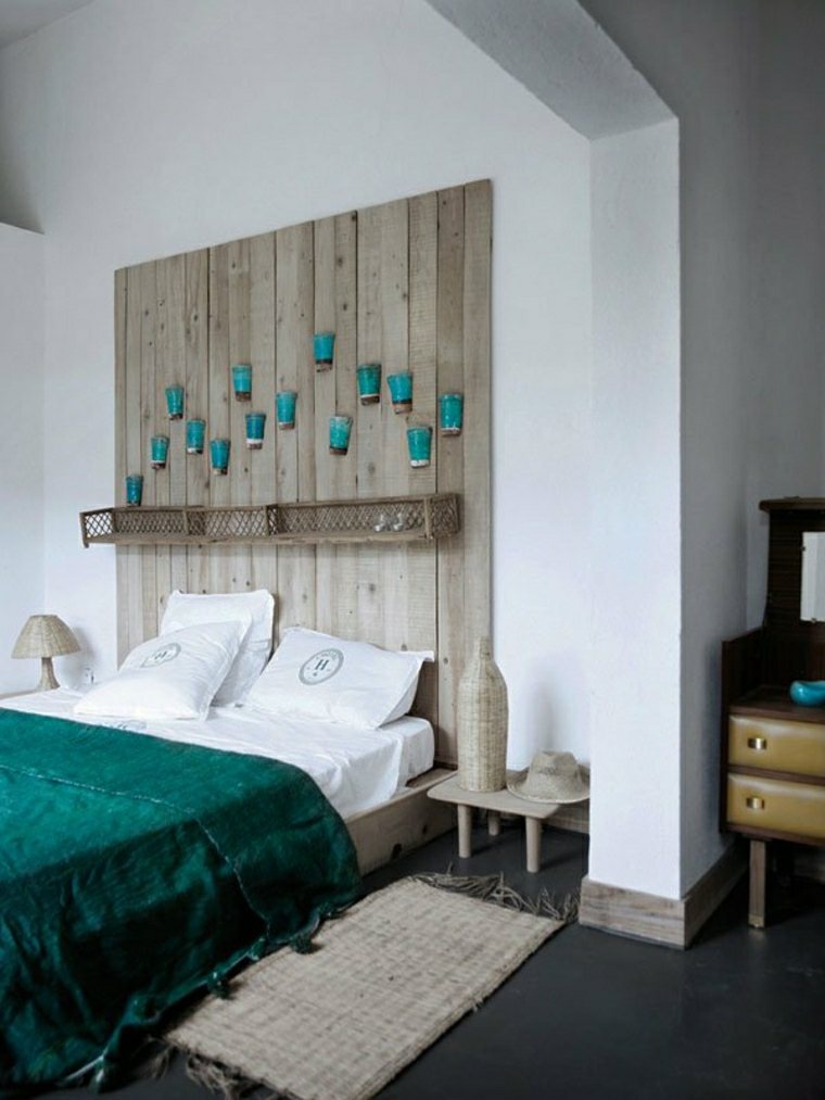 deco spalnica headboard wood diy idealna postelja