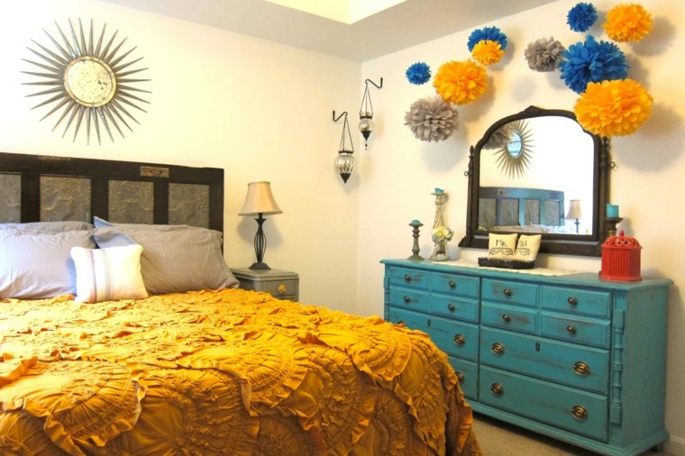 make a headboard decoration bohemian rooms