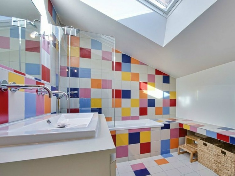 faience bathroom multicolored NOVOCERAM