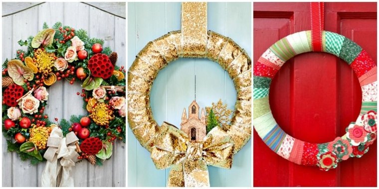 christmas decorate idea door crown make yourself decor diy