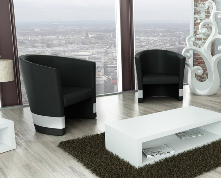 armchair design modern black felek coffee table white living room