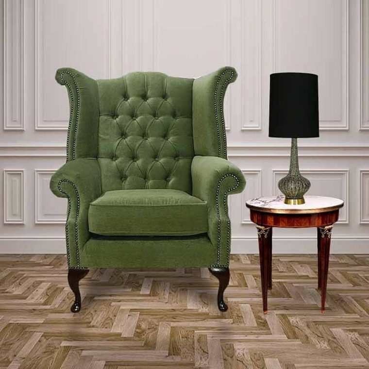 armchair toad green living room