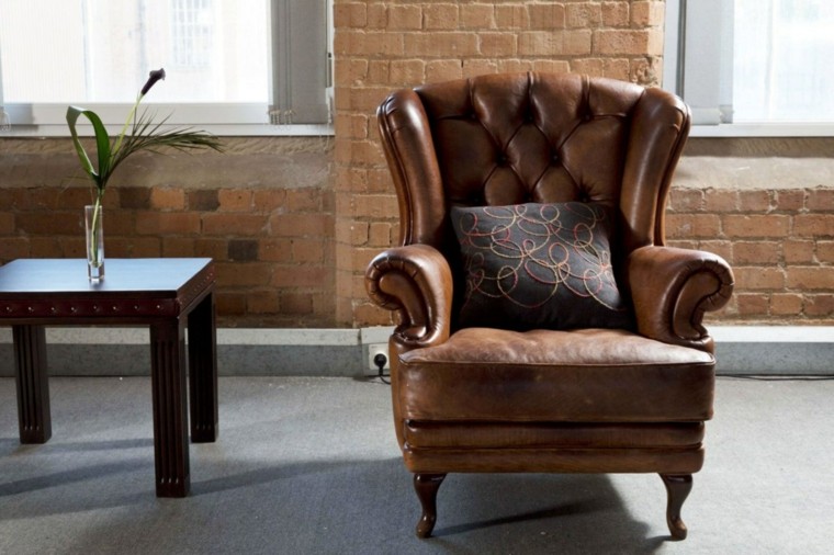 design leather armchair