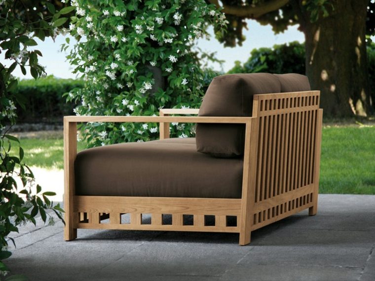 tidwood garden armchair comfort design meridiani