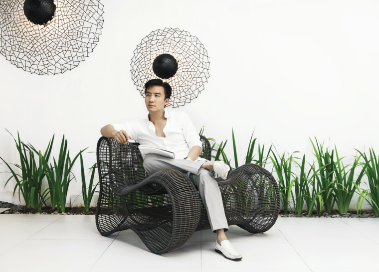 resin wicker garden chair decoration plant design kenneth cobonpue