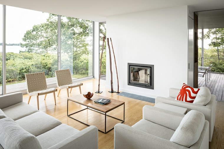 Nordic design lounge stol beige dekoration