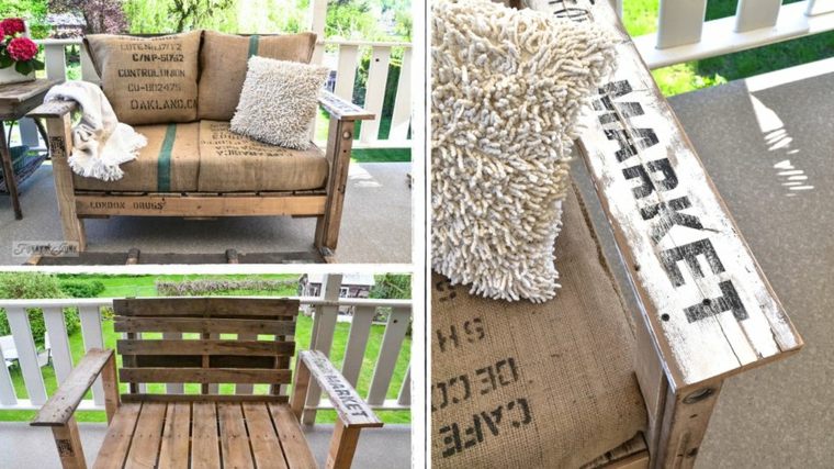 recup wood pallet chair pallet