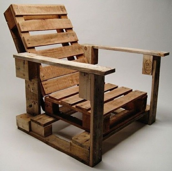 furniture pallet wood idea armchair