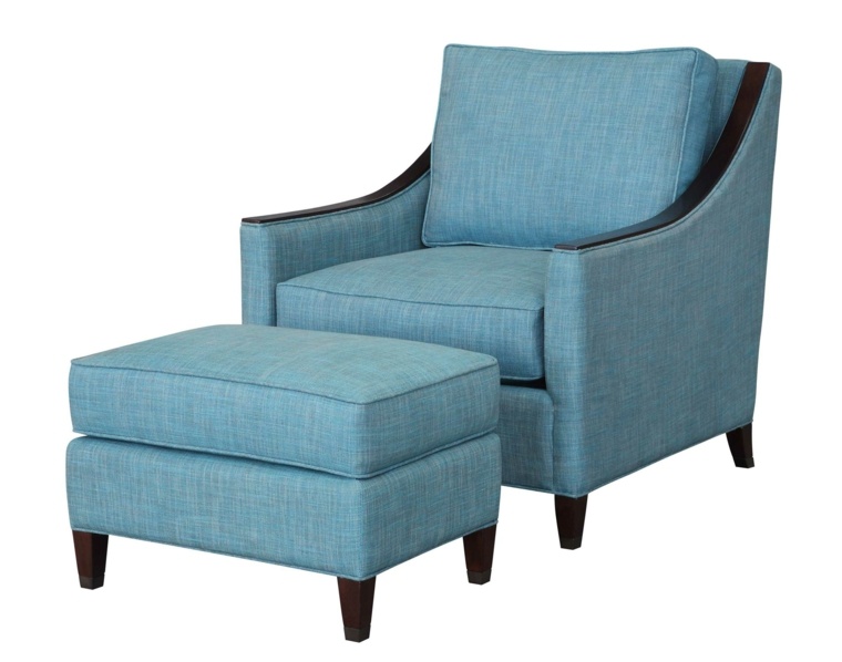 living room idea modern layout upholstered armchair blue