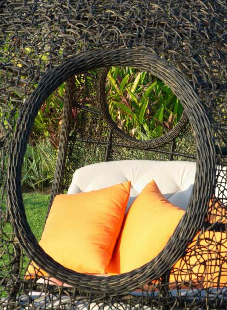 outdoor furniture armchair design hanging rattan garden onda design warisan