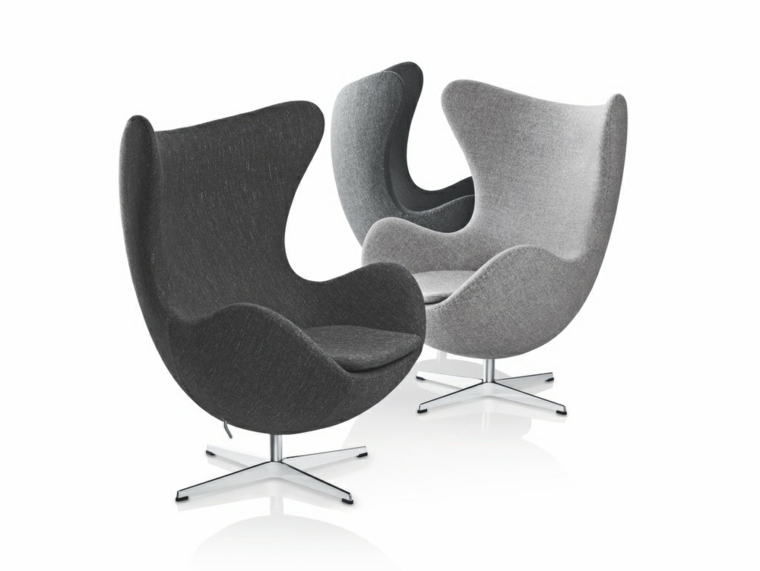 danish design gray armchair jacobsen design egg chair