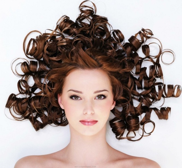 woman hairstyle original curly hair idea cut brown hair