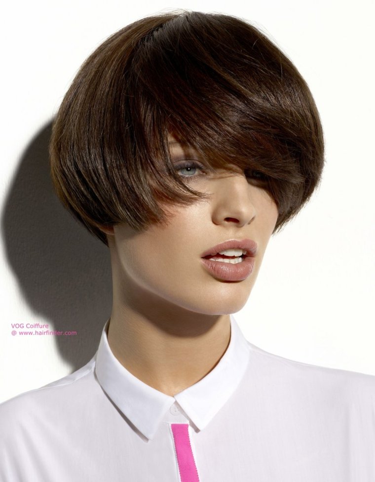 cut woman short idea hair brown cut bowl