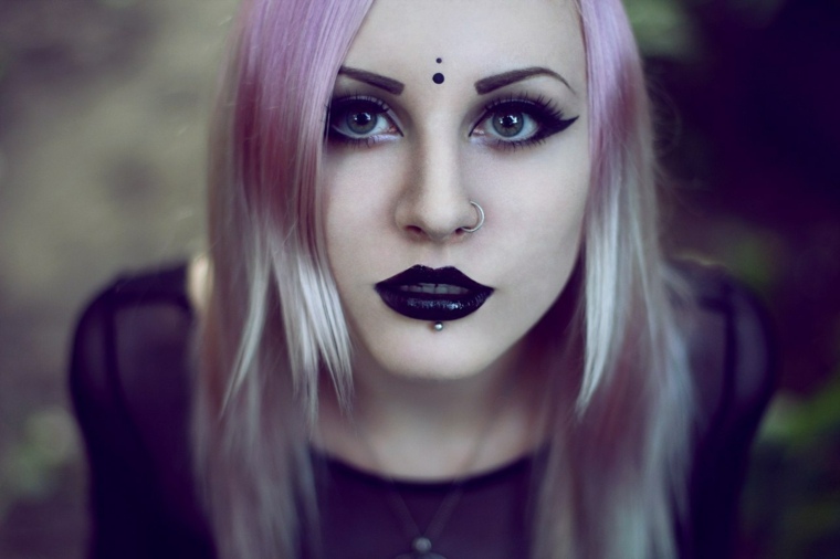 Gothic Halloween makeup bilder